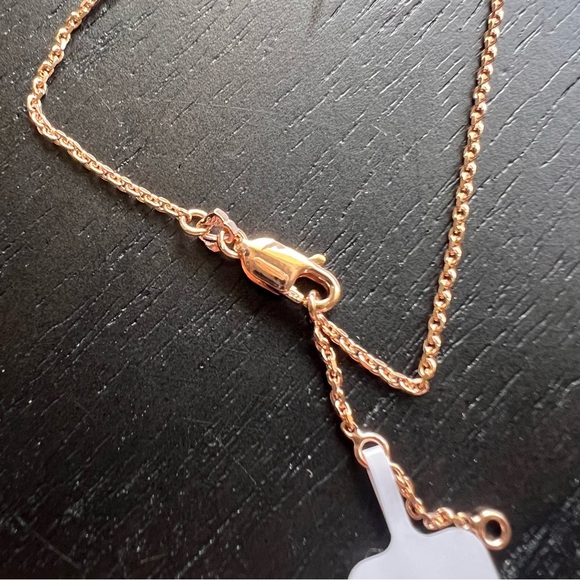 NWT Kendra Scott 18k Rose Gold Sterling Silver Elaina Bracelet - Picture 3 of 4